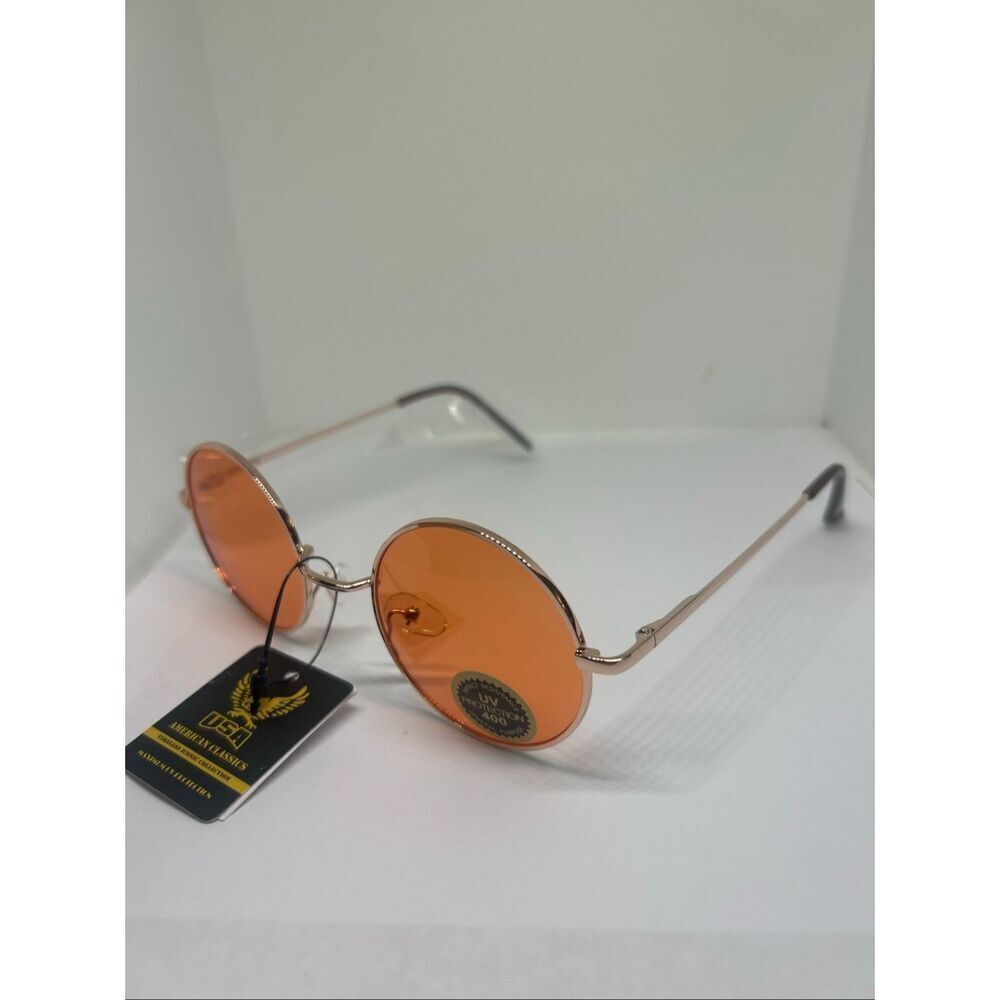 USA American Classics Round Sunglasses Retro Vintage Style UV400 Eyewear